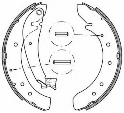 OPEN PARTS bsa220200 -  Комплект тормозных колодок